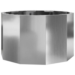 Jardinière Argent 60 x 60 x 35 cm Acier galvanisé 554543554543
