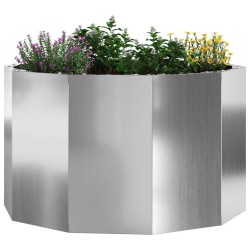 Jardinière Argent 60 x 60 x 35 cm Acier galvanisé 554543554543