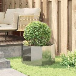 Jardinière Argent 60 x 60 x 35 cm Acier galvanisé 554543554543