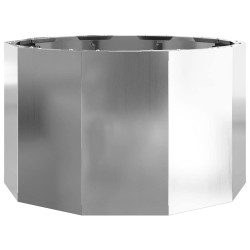Jardinière Argent 60 x 60 x 35 cm Acier galvanisé 554543554543