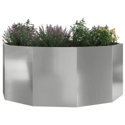 Jardinière Argent 120 x 120 x 50 cm Acier galvanisé 554544554544