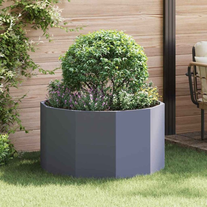 Jardinière Anthracite 90 x 90 x 50 cm Acier 554547554547