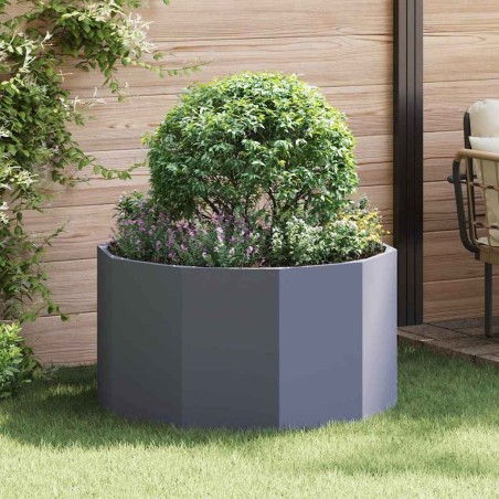 Jardinière Anthracite 90 x 90 x 50 cm Acier 554547554547
