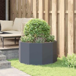 Jardinière Anthracite 90 x 90 x 50 cm Acier 554547554547