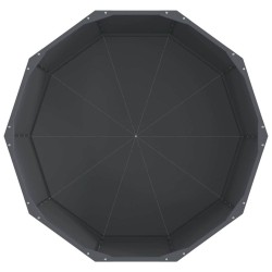 Jardinière Anthracite 90 x 90 x 50 cm Acier 554547554547