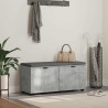 Banc d'entrée avec coussin Gris Béton 100 x 38 x 46 cm 554557554557