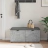 Banc d'entrée avec coussin Gris Béton 100 x 38 x 46 cm 554557554557