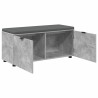 Banc d'entrée avec coussin Gris Béton 100 x 38 x 46 cm 554557554557