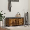 Banc d'entrée avec coussin Chêne Fumé 100 x 38 x 46 cm 554558554558