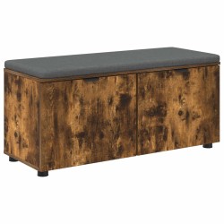 Banc d'entrée avec coussin Chêne Fumé 100 x 38 x 46 cm 554558554558