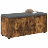 Banc d'entrée avec coussin Chêne Fumé 100 x 38 x 46 cm 554558554558