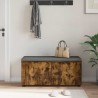 Banc d'entrée avec coussin Chêne Fumé 100 x 38 x 46 cm 554558554558