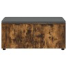 Banc d'entrée avec coussin Chêne Fumé 100 x 38 x 46 cm 554558554558