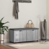 Banc d'entrée avec coussin Gris Sonoma 100 x 38 x 46 cm 554559554559