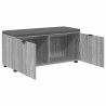 Banc d'entrée avec coussin Gris Sonoma 100 x 38 x 46 cm 554559554559
