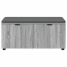 Banc d'entrée avec coussin Gris Sonoma 100 x 38 x 46 cm 554559554559