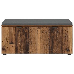 Banc d'entrée avec coussin Bois ancien 100 x 38 x 46 cm 554560554560