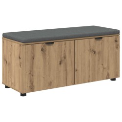 Banc d'entrée avec coussin Chêne Artisanal 100 x 38 x 46 cm 554561554561