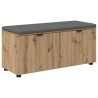Banc d'entrée avec coussin Chêne Artisanal 100 x 38 x 46 cm 554561554561