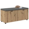 Banc d'entrée avec coussin Chêne Artisanal 100 x 38 x 46 cm 554561554561