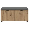 Banc d'entrée avec coussin Chêne Artisanal 100 x 38 x 46 cm 554561554561
