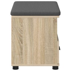 Banc d'entrée avec coussin Chêne Sonoma 60 x 38 x 46 cm 554563554563