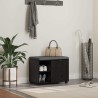 Banc d'entrée avec coussin Chêne Noir 60 x 38 x 46 cm 554578554578