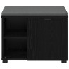 Banc d'entrée avec coussin Chêne Noir 60 x 38 x 46 cm 554578554578