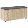 Banc d'entrée avec coussin Chêne Sonoma 100 x 38 x 46 cm 554579554579