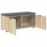 Banc d'entrée avec coussin Chêne Sonoma 100 x 38 x 46 cm 554579554579