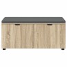 Banc d'entrée avec coussin Chêne Sonoma 100 x 38 x 46 cm 554579554579