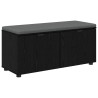 Banc d'entrée avec coussin Chêne Noir 100 x 38 x 46 cm 554596554596