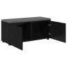 Banc d'entrée avec coussin Chêne Noir 100 x 38 x 46 cm 554596554596
