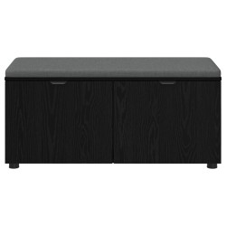 Banc d'entrée avec coussin Chêne Noir 100 x 38 x 46 cm 554596554596