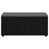Banc d'entrée avec coussin Chêne Noir 100 x 38 x 46 cm 554596554596
