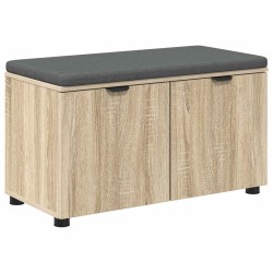 Banc d'entrée avec coussin Chêne Sonoma 80 x 38 x 46 cm 554600554600