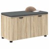 Banc d'entrée avec coussin Chêne Sonoma 80 x 38 x 46 cm 554600554600