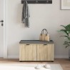 Banc d'entrée avec coussin Chêne Sonoma 80 x 38 x 46 cm 554600554600