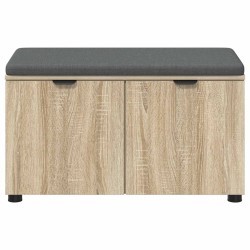 Banc d'entrée avec coussin Chêne Sonoma 80 x 38 x 46 cm 554600554600