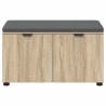 Banc d'entrée avec coussin Chêne Sonoma 80 x 38 x 46 cm 554600554600