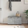 Banc d'entrée avec coussin Gris Béton 80 x 38 x 46 cm 554602554602