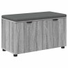 Banc d'entrée avec coussin Gris Sonoma 80 x 38 x 46 cm 554603554603