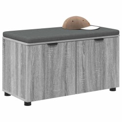 Banc d'entrée avec coussin Gris Sonoma 80 x 38 x 46 cm 554603554603