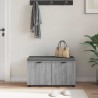 Banc d'entrée avec coussin Gris Sonoma 80 x 38 x 46 cm 554603554603