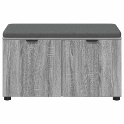 Banc d'entrée avec coussin Gris Sonoma 80 x 38 x 46 cm 554603554603