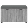 Banc d'entrée avec coussin Gris Sonoma 80 x 38 x 46 cm 554603554603