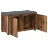 Banc d'entrée avec coussin Bois ancien 80 x 38 x 46 cm 554604554604