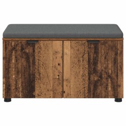 Banc d'entrée avec coussin Bois ancien 80 x 38 x 46 cm 554604554604