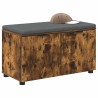 Banc d'entrée avec coussin Chêne Fumé 80 x 38 x 46 cm 554605554605