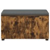 Banc d'entrée avec coussin Chêne Fumé 80 x 38 x 46 cm 554605554605
